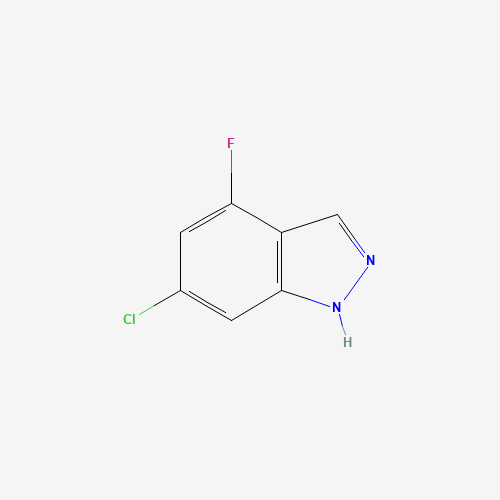 6-chloro-4-fluoro-1H-indazole (CAS: 885520-29-6) - Chemical Structure and Molecular Formula 