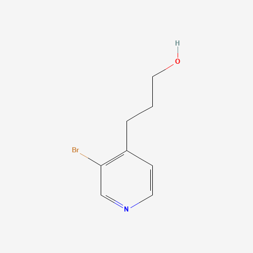 3-(3-bromopyridin-4-yl)propan-1-ol (CAS: 229184-01-4) - Chemical Structure and Molecular Formula 