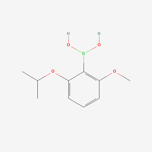 (2-methoxy-6-propan-2-yloxyphenyl)boronic acid (CAS: 870778-88-4) - Chemical Structure and Molecular Formula 