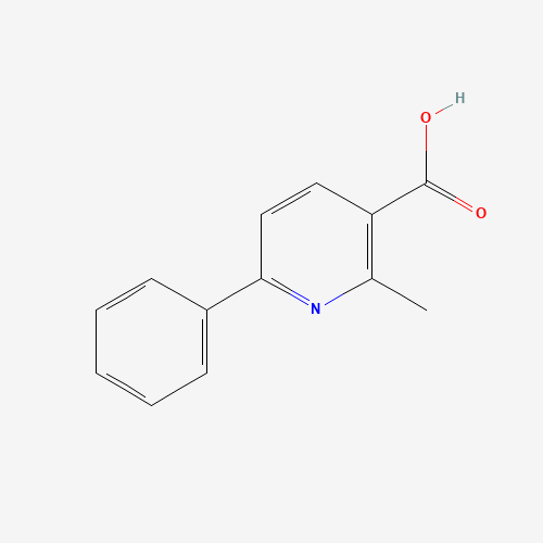 2-methyl-6-phenylpyridine-3-carboxylic acid (CAS: 66416-49-7) - Chemical Structure and Molecular Formula 