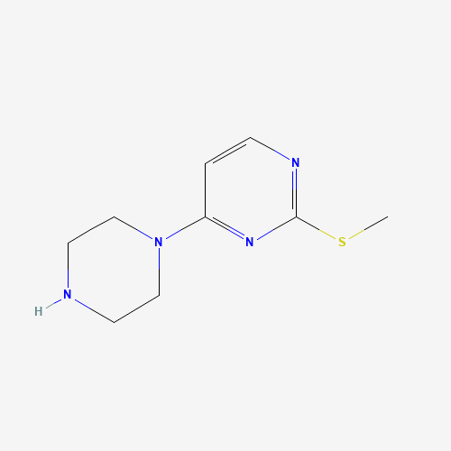 2-methylsulfanyl-4-piperazin-1-ylpyrimidine (CAS: 1174207-76-1) - Chemical Structure and Molecular Formula 