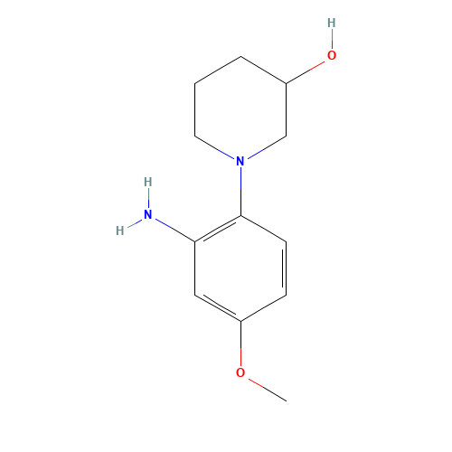 1-(2-amino-4-methoxyphenyl)piperidin-3-ol (CAS: 39104-05-7) - Related Chemical Product