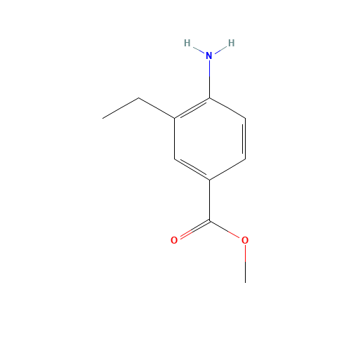 methyl 4-amino-3-ethylbenzoate (CAS: 153304-75-7) - Chemical Structure and Molecular Formula 