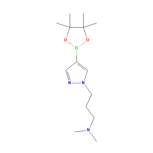 N,N-dimethyl-3-[4-(4,4,5,5-tetramethyl-1,3,2-dioxaborolan-2-yl)pyrazol-1-yl]propan-1-amine (CAS: 847818-72-8) - Related Chemical Product