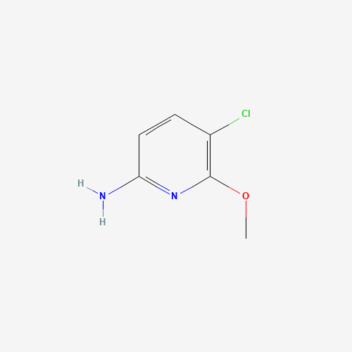 5-chloro-6-methoxypyridin-2-amine (CAS: 742070-74-2) - Chemical Structure and Molecular Formula 