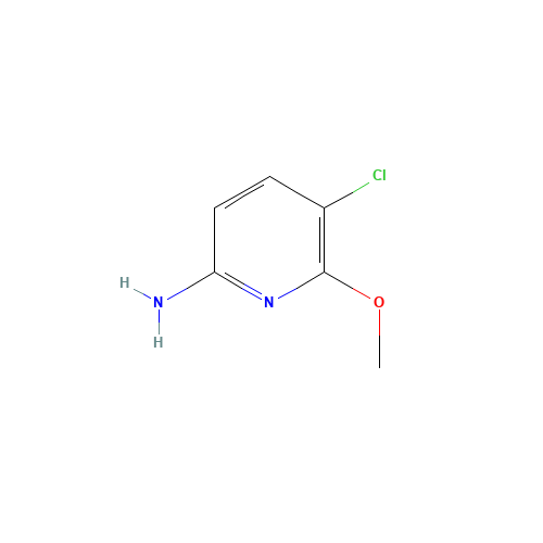 5-chloro-6-methoxypyridin-2-amine (CAS: 742070-74-2) - Chemical Structure and Molecular Formula 