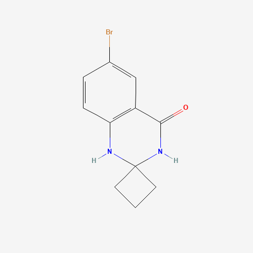 6-bromospiro[1,3-dihydroquinazoline-2,1'-cyclobutane]-4-one (CAS: 1272756-13-4) - Chemical Structure and Molecular Formula 