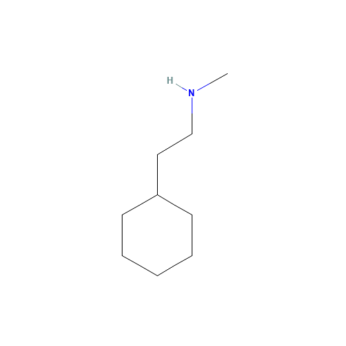 2-cyclohexyl-N-methylethanamine (CAS: 62141-38-2) - Chemical Structure and Molecular Formula 
