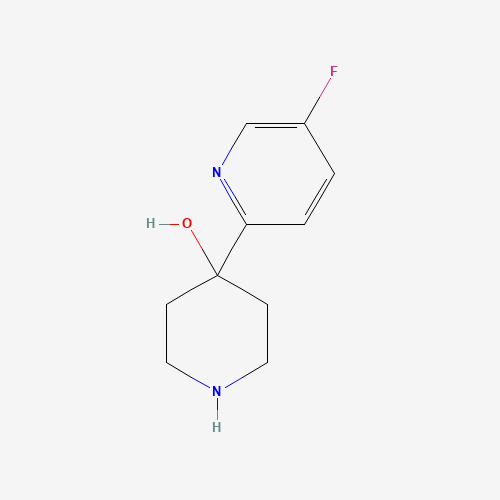4-(5-fluoropyridin-2-yl)piperidin-4-ol (CAS: 1207865-17-5) - Chemical Structure and Molecular Formula 
