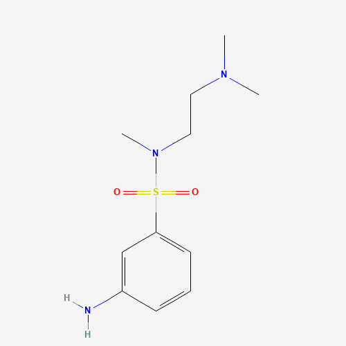 3-amino-N-[2-(dimethylamino)ethyl]-N-methylbenzenesulfonamide (CAS: 851652-50-1) - Chemical Structure and Molecular Formula 