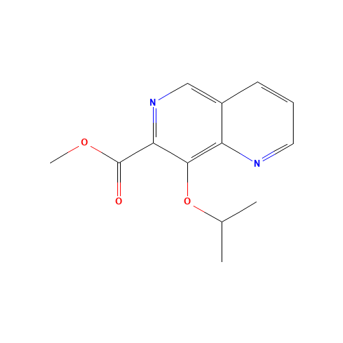 methyl 8-propan-2-yloxy-1,6-naphthyridine-7-carboxylate (CAS: 1369393-81-6) - Related Chemical Product