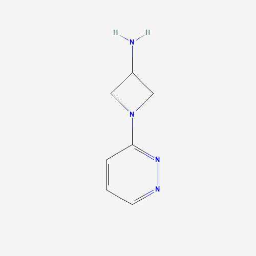 1-pyridazin-3-ylazetidin-3-amine (CAS: 1343436-96-3) - Chemical Structure and Molecular Formula 
