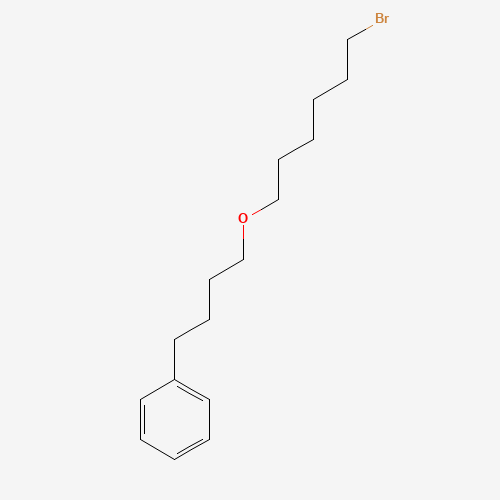 4-(6-bromohexoxy)butylbenzene (CAS: 94749-73-2) - Chemical Structure and Molecular Formula 