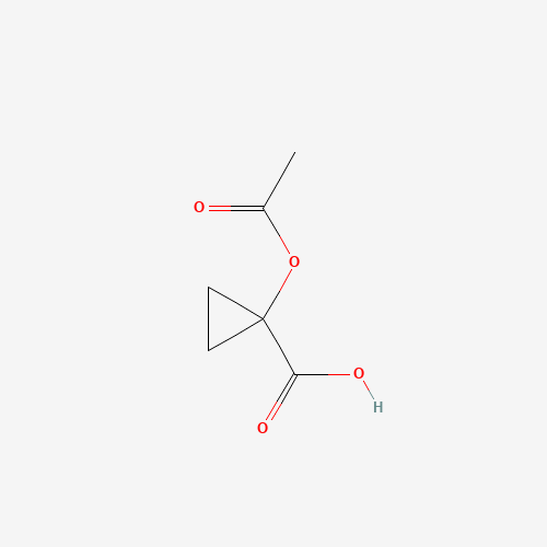 1-acetyloxycyclopropane-1-carboxylic acid (CAS: 123056-60-0) - Chemical Structure and Molecular Formula 