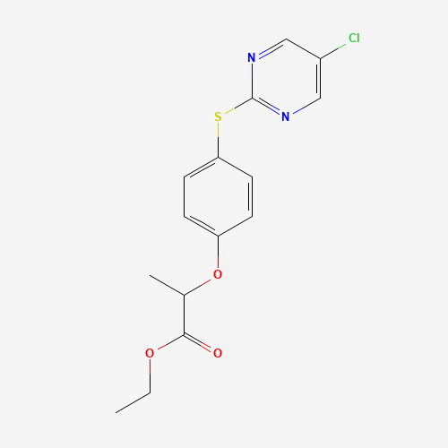 ethyl 2-[4-(5-chloropyrimidin-2-yl)sulfanylphenoxy]propanoate (CAS: 69033-91-6) - Related Chemical Product