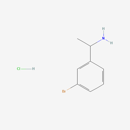 1-(3-bromophenyl)ethanamine;hydrochloride (CAS: 90151-46-5) - Chemical Structure and Molecular Formula 