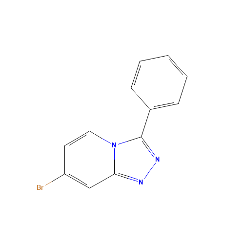 7-bromo-3-phenyl-[1,2,4]triazolo[4,3-a]pyridine (CAS: 1021923-08-9) - Chemical Structure and Molecular Formula 