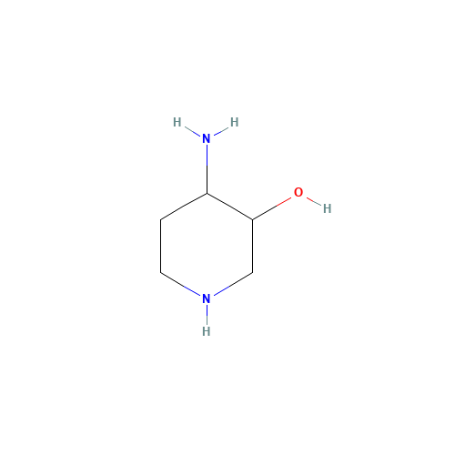 4-aminopiperidin-3-ol (CAS: 1391004-19-5) - Chemical Structure and Molecular Formula 