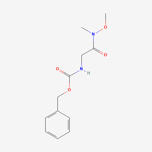 benzyl N-[2-[methoxy(methyl)amino]-2-oxoethyl]carbamate (CAS: 121505-94-0) - Chemical Structure and Molecular Formula 