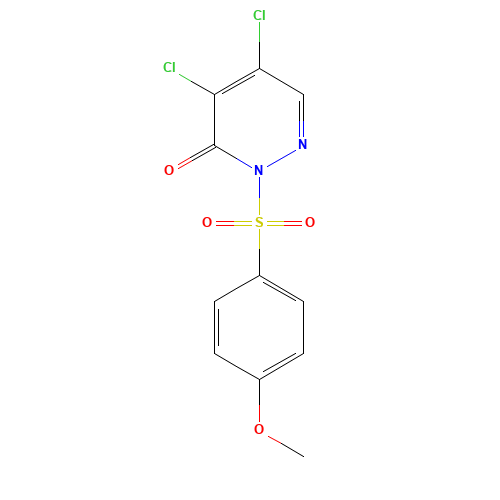 4,5-dichloro-2-(4-methoxyphenyl)sulfonylpyridazin-3-one (CAS: 155164-59-3) - Related Chemical Product