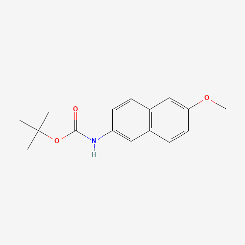 tert-butyl N-(6-methoxynaphthalen-2-yl)carbamate (CAS: 479630-55-2) - Chemical Structure and Molecular Formula 