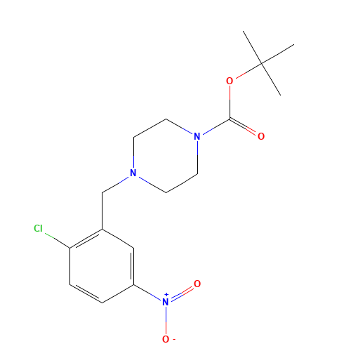 tert-butyl 4-[(2-chloro-5-nitrophenyl)methyl]piperazine-1-carboxylate (CAS: 1150308-67-0) - Related Chemical Product