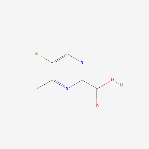 5-bromo-4-methylpyrimidine-2-carboxylic acid (CAS: 933745-86-9) - Chemical Structure and Molecular Formula 