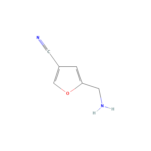 5-(aminomethyl)furan-3-carbonitrile (CAS: 769906-98-1) - Chemical Structure and Molecular Formula 