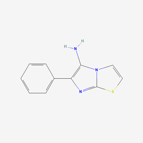 6-phenylimidazo[2,1-b][1,3]thiazol-5-amine (CAS: 94574-42-2) - Chemical Structure and Molecular Formula 