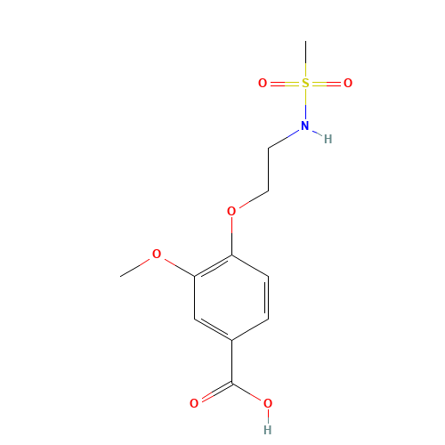 4-[2-(methanesulfonamido)ethoxy]-3-methoxybenzoic acid (CAS: 200403-27-6) - Related Chemical Product