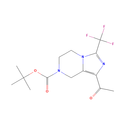 tert-butyl 1-acetyl-3-(trifluoromethyl)-6,8-dihydro-5H-imidazo[1,5-a]pyrazine-7-carboxylate (CAS: 1174039-48-5) - Related Chemical Product