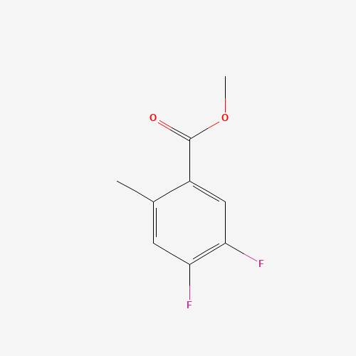 methyl 4,5-difluoro-2-methylbenzoate (CAS: 1245515-60-9) - Chemical Structure and Molecular Formula 