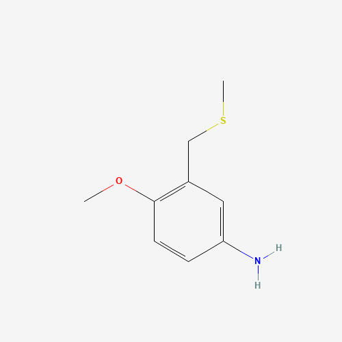 4-methoxy-3-(methylsulfanylmethyl)aniline (CAS: 288151-81-5) - Chemical Structure and Molecular Formula 