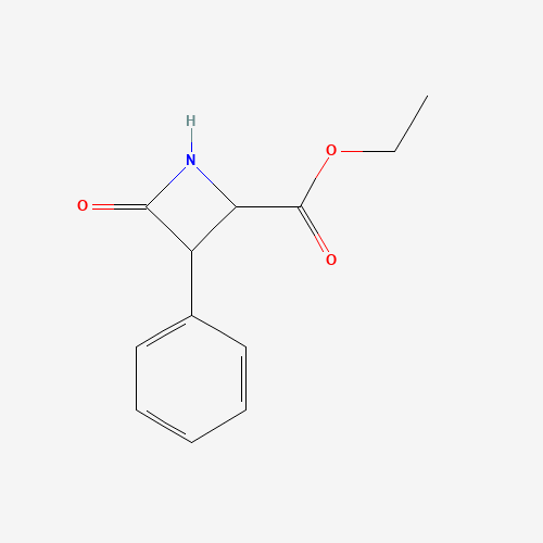ethyl 4-oxo-3-phenylazetidine-2-carboxylate (CAS: 126997-05-5) - Chemical Structure and Molecular Formula 