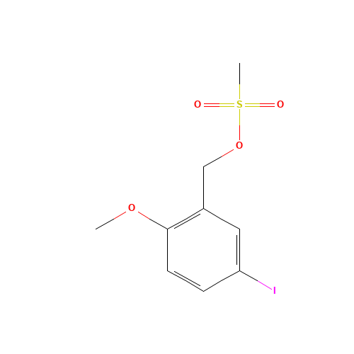 (5-iodo-2-methoxyphenyl)methyl methanesulfonate (CAS: 1539311-16-4) - Related Chemical Product
