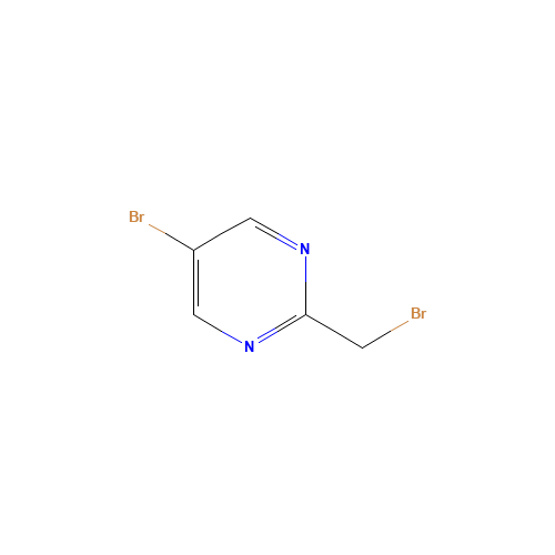 5-bromo-2-(bromomethyl)pyrimidine (CAS: 1193116-74-3) - Chemical Structure and Molecular Formula 