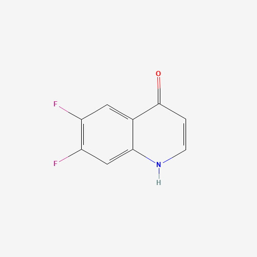 6,7-difluoro-1H-quinolin-4-one chemical structure 6,7-difluoro-1H-quinolin-4-one (CAS: 1215770-40-3) - Chemical Structure and Molecular Formula