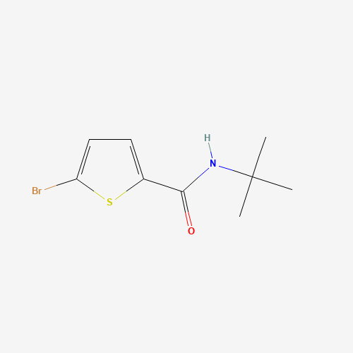 5-bromo-N-tert-butylthiophene-2-carboxamide (CAS: 515859-97-9) - Chemical Structure and Molecular Formula 