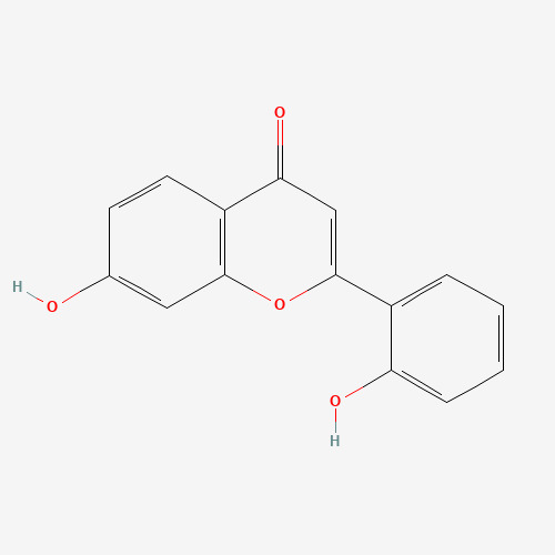 7-hydroxy-2-(2-hydroxyphenyl)chromen-4-one (CAS: 77298-66-9) - Chemical Structure and Molecular Formula 