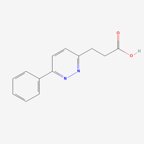 3-(6-phenylpyridazin-3-yl)propanoic acid (CAS: 905286-38-6) - Chemical Structure and Molecular Formula 