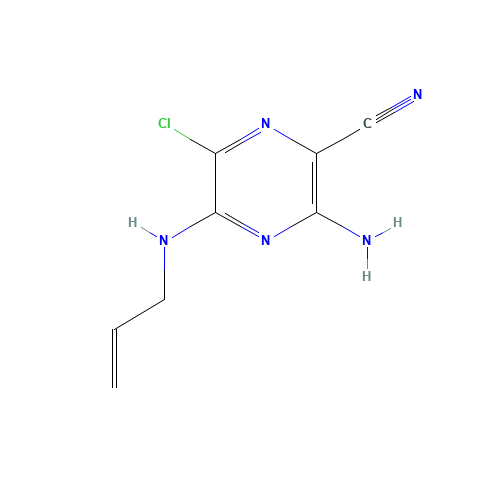 3-amino-6-chloro-5-(prop-2-enylamino)pyrazine-2-carbonitrile (CAS: 17231-65-1) - Related Chemical Product