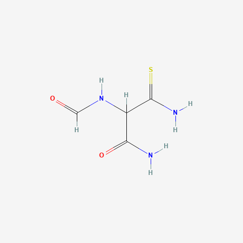 3-amino-2-formamido-3-sulfanylidenepropanamide (CAS: 5565-37-7) - Chemical Structure and Molecular Formula 