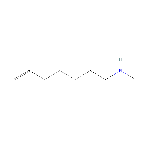 N-methylhept-6-en-1-amine (CAS: 111475-66-2) - Chemical Structure and Molecular Formula 