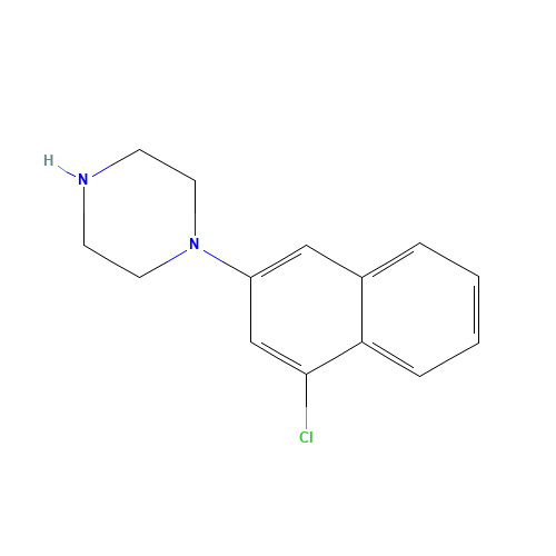 1-(4-chloronaphthalen-2-yl)piperazine (CAS: 1174207-85-2) - Chemical Structure and Molecular Formula 