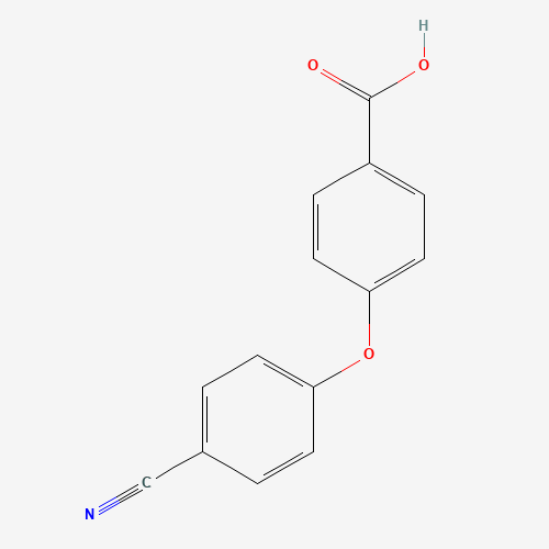 4-(4-cyanophenoxy)benzoic acid (CAS: 50793-29-8) - Chemical Structure and Molecular Formula 
