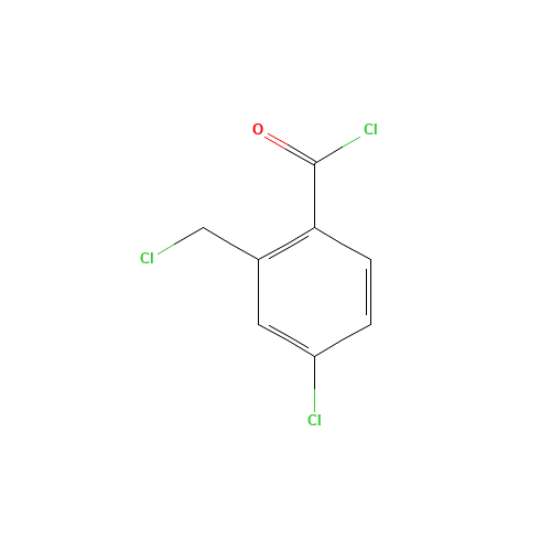 4-chloro-2-(chloromethyl)benzoyl chloride (CAS: 652135-42-7) - Chemical Structure and Molecular Formula 