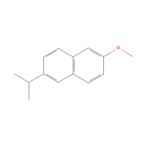 2-methoxy-6-propan-2-ylnaphthalene (CAS: 92297-66-0) - Chemical Structure and Molecular Formula 