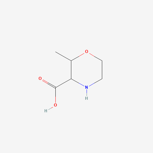 2-methylmorpholine-3-carboxylic acid (CAS: 1449136-37-1) - Chemical Structure and Molecular Formula 