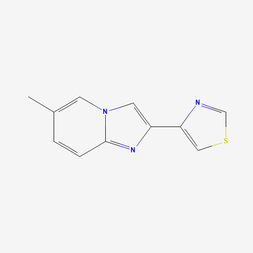 4-(6-methylimidazo[1,2-a]pyridin-2-yl)-1,3-thiazole (CAS: 38922-98-4) - Chemical Structure and Molecular Formula 