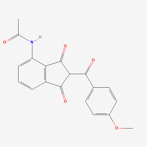 N-[2-(4-methoxybenzoyl)-1,3-dioxoinden-4-yl]acetamide (CAS: 247149-95-7) - Related Chemical Product